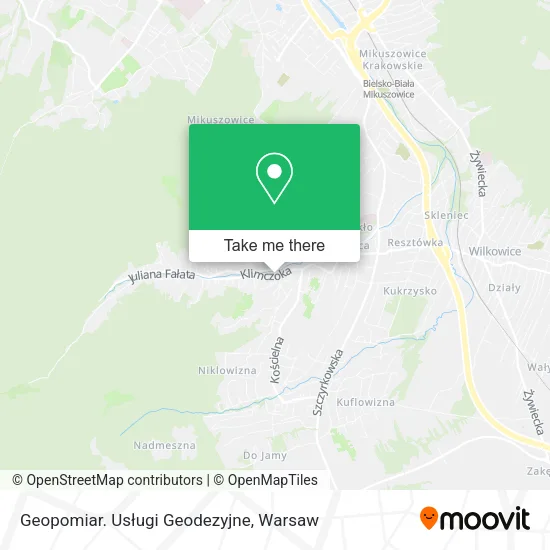 Карта Geopomiar. Usługi Geodezyjne