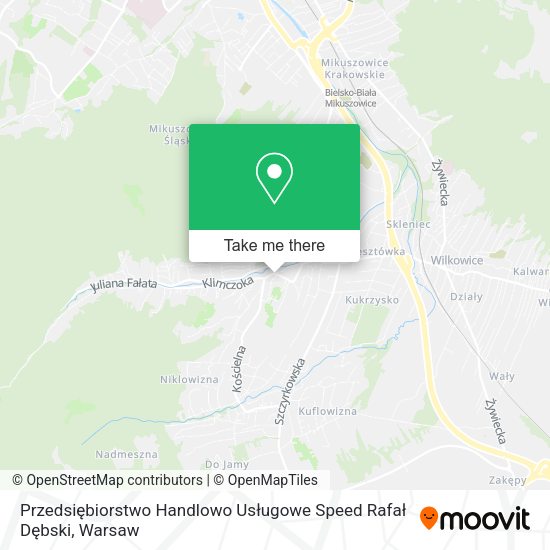 Przedsiębiorstwo Handlowo Usługowe Speed Rafał Dębski map