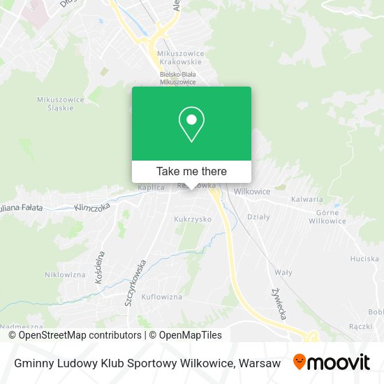 Gminny Ludowy Klub Sportowy Wilkowice map