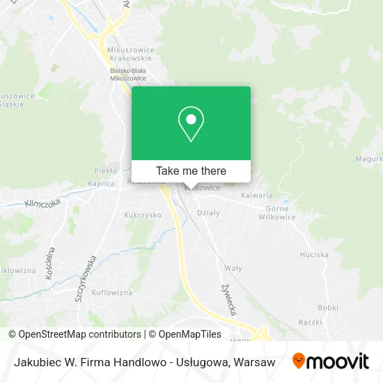 Jakubiec W. Firma Handlowo - Usługowa map
