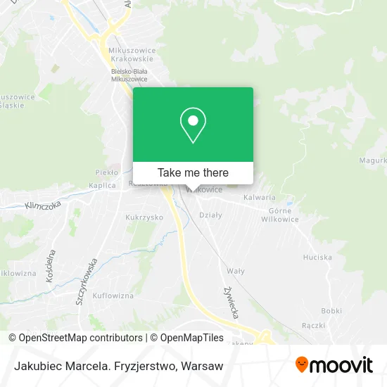 Карта Jakubiec Marcela. Fryzjerstwo