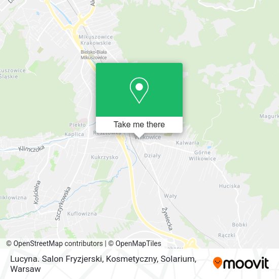 Lucyna. Salon Fryzjerski, Kosmetyczny, Solarium map