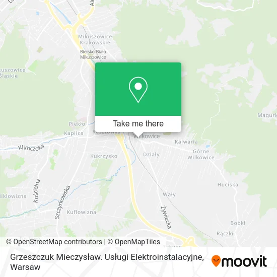 Карта Grzeszczuk Mieczysław. Usługi Elektroinstalacyjne