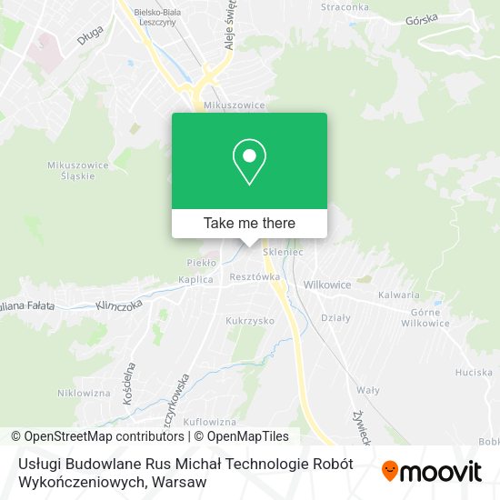 Usługi Budowlane Rus Michał Technologie Robót Wykończeniowych map