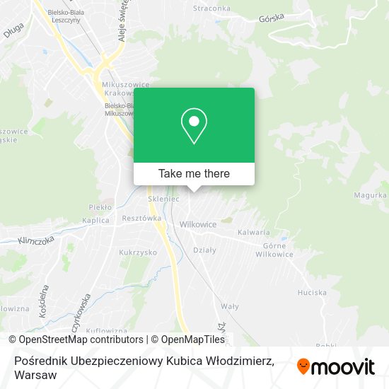 Pośrednik Ubezpieczeniowy Kubica Włodzimierz map