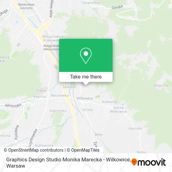 Карта Graphics Design Studio Monika Marecka - Wilkowice