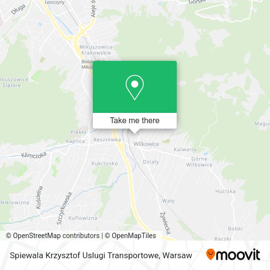 Spiewala Krzysztof Uslugi Transportowe map