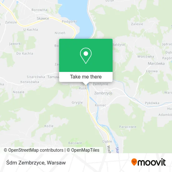 Карта Śdm Zembrzyce