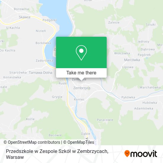 Przedszkole w Zespole Szkół w Zembrzycach map