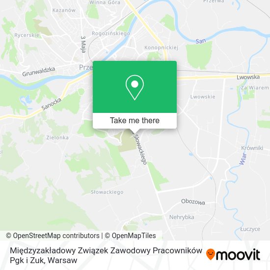 Międzyzakładowy Związek Zawodowy Pracowników Pgk i Zuk map