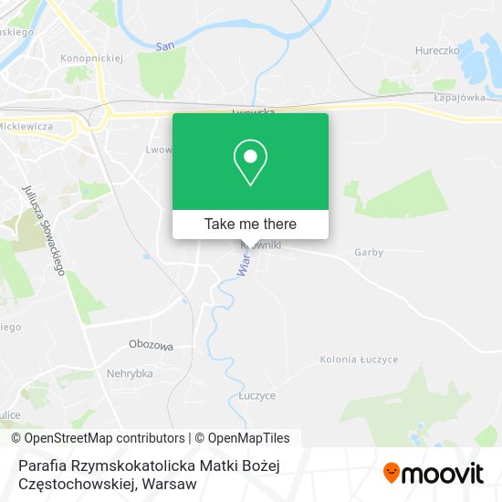 Parafia Rzymskokatolicka Matki Bożej Częstochowskiej map