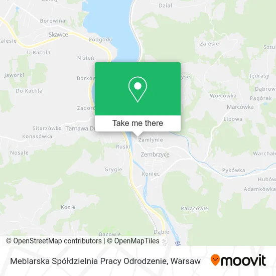 Карта Meblarska Spółdzielnia Pracy Odrodzenie
