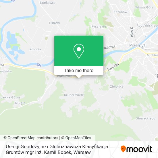 Usługi Geodezyjne i Gleboznawcza Klasyfikacja Gruntów mgr inż. Kamil Bobek map