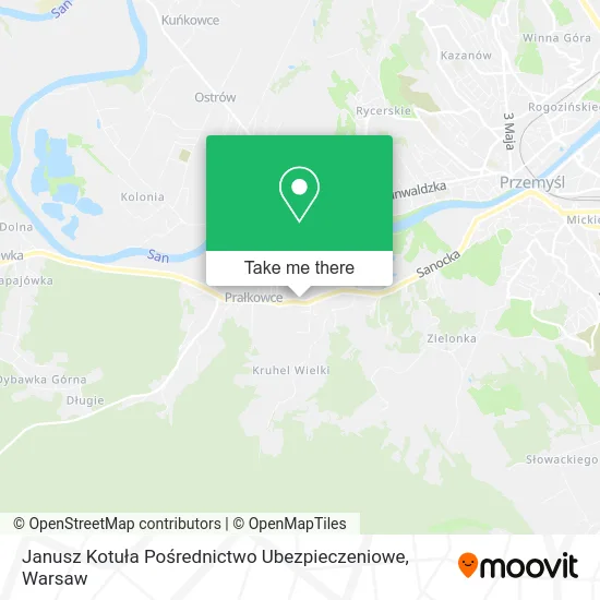 Карта Janusz Kotuła Pośrednictwo Ubezpieczeniowe