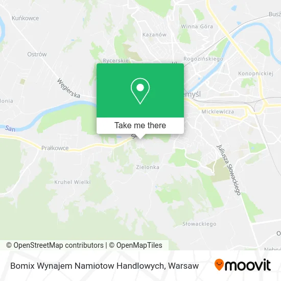 Карта Bomix Wynajem Namiotow Handlowych