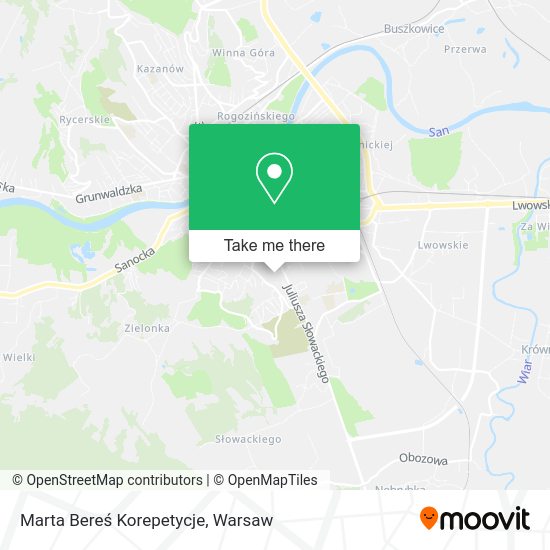 Marta Bereś Korepetycje map