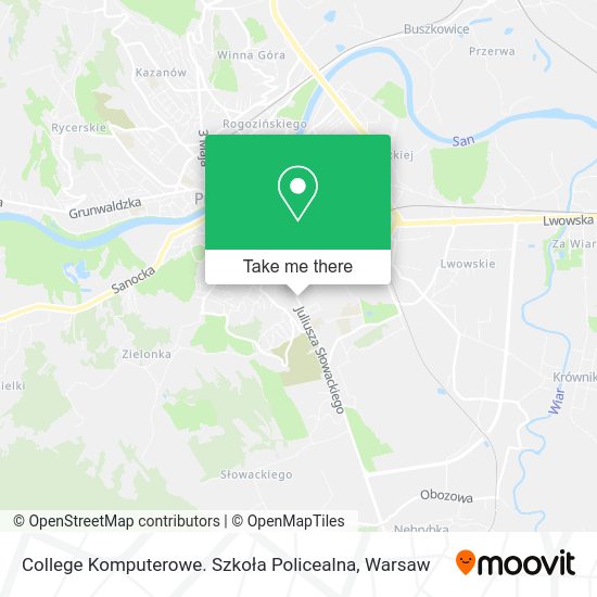 College Komputerowe. Szkoła Policealna map