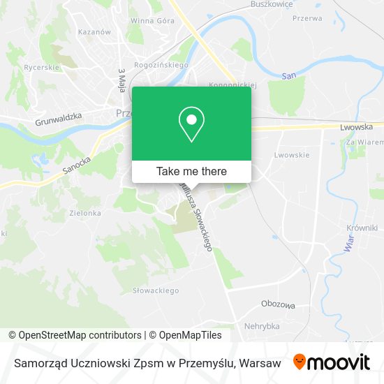 Samorząd Uczniowski Zpsm w Przemyślu map