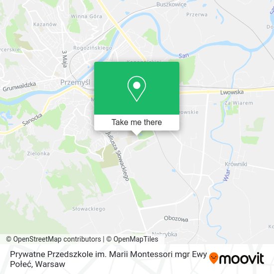 Prywatne Przedszkole im. Marii Montessori mgr Ewy Połeć map