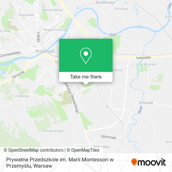 Prywatne Przedszkole im. Marii Montessori w Przemyślu map