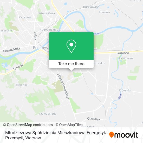 Młodzieżowa Spółdzielnia Mieszkaniowa Energetyk Przemyśl map