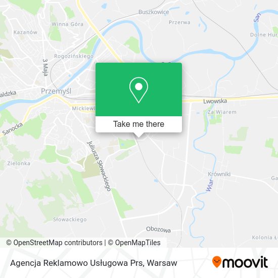 Agencja Reklamowo Usługowa Prs map