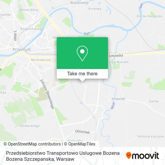 Przedsiebiorstwo Transportowo Uslugowe Bozena Bozena Szczepanska map