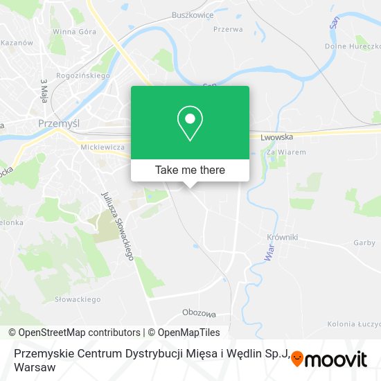 Przemyskie Centrum Dystrybucji Mięsa i Wędlin Sp.J map