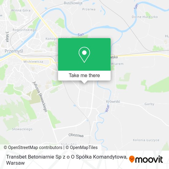 Transbet Betoniarnie Sp z o O Spółka Komandytowa map