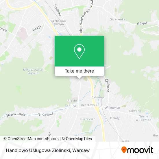 Карта Handlowo Uslugowa Zielinski
