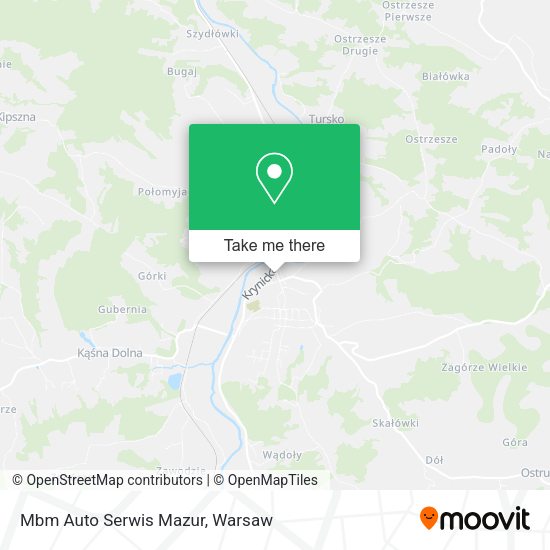 Mbm Auto Serwis Mazur map