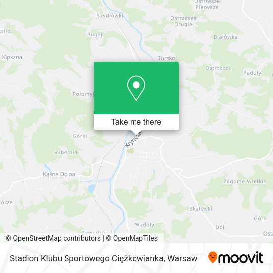 Stadion Klubu Sportowego Ciężkowianka map