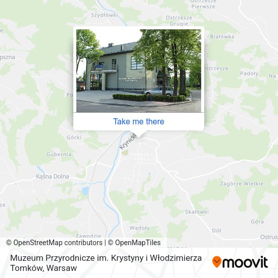 Muzeum Przyrodnicze im. Krystyny i Włodzimierza Tomków map