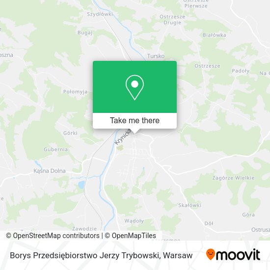 Borys Przedsiębiorstwo Jerzy Trybowski map