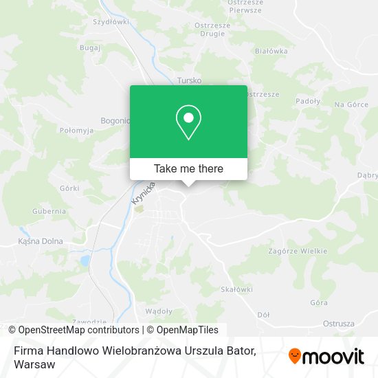 Firma Handlowo Wielobranżowa Urszula Bator map