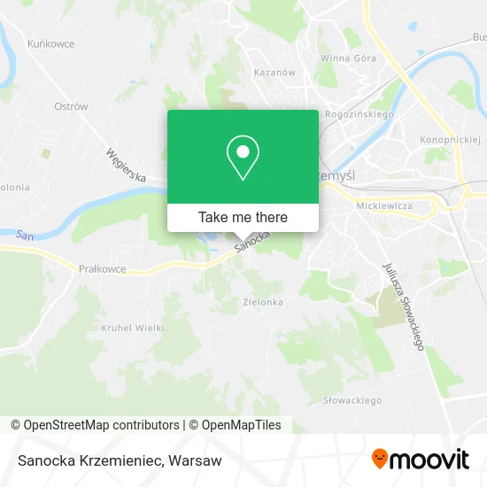 Карта Sanocka Krzemieniec