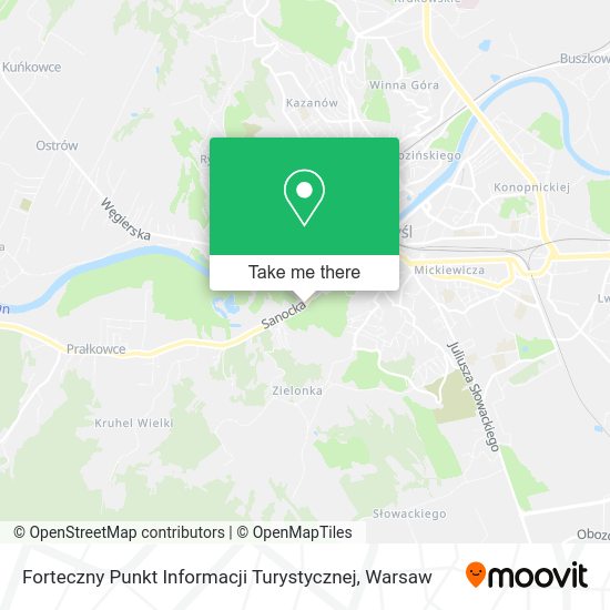 Forteczny Punkt Informacji Turystycznej map