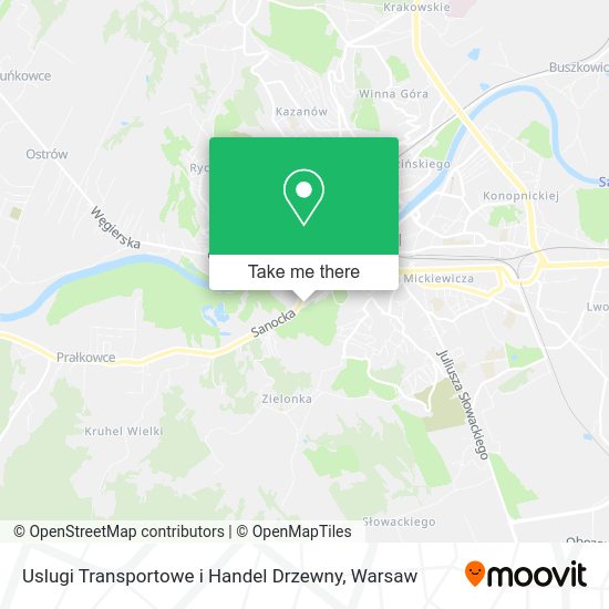 Uslugi Transportowe i Handel Drzewny map