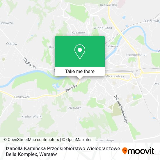 Izabella Kaminska Przedsiebiorstwo Wielobranzowe Bella Komplex map