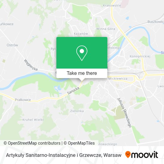 Artykuły Sanitarno-Instalacyjne i Grzewcze map