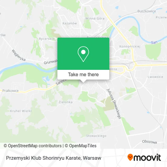Карта Przemyski Klub Shorinryu Karate