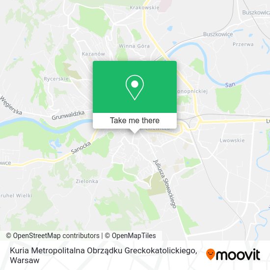 Kuria Metropolitalna Obrządku Greckokatolickiego map