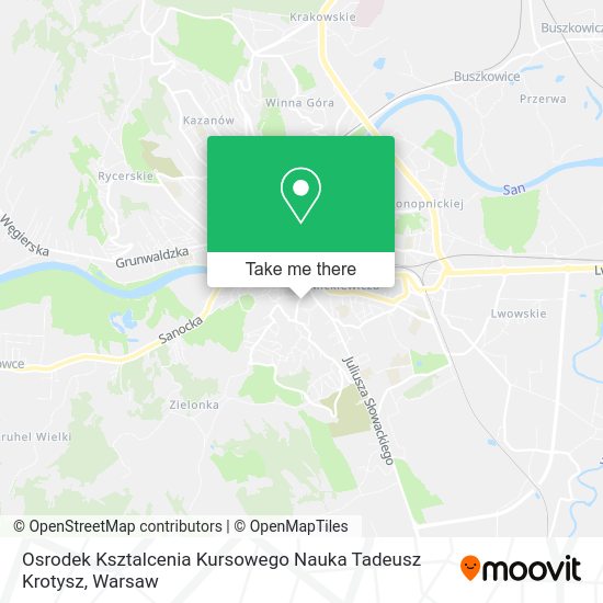 Osrodek Ksztalcenia Kursowego Nauka Tadeusz Krotysz map