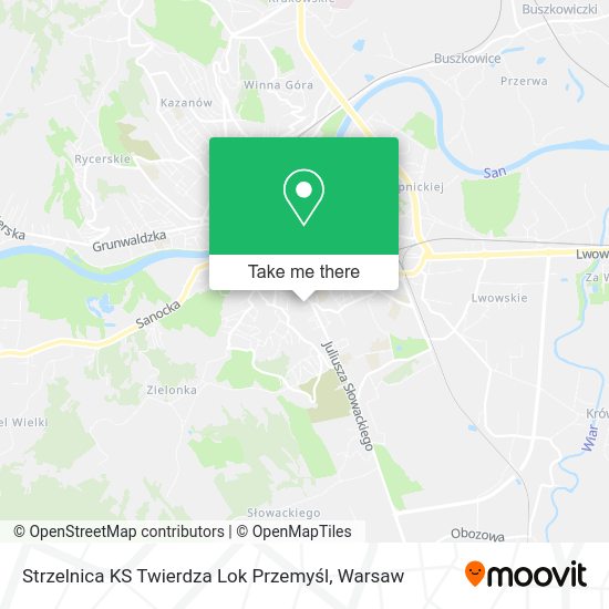 Strzelnica KS Twierdza Lok Przemyśl map