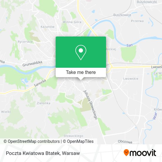 Poczta Kwiatowa Btatek map