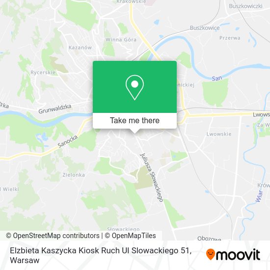 Elzbieta Kaszycka Kiosk Ruch Ul Slowackiego 51 map