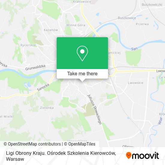 Ligi Obrony Kraju. Ośrodek Szkolenia Kierowców map