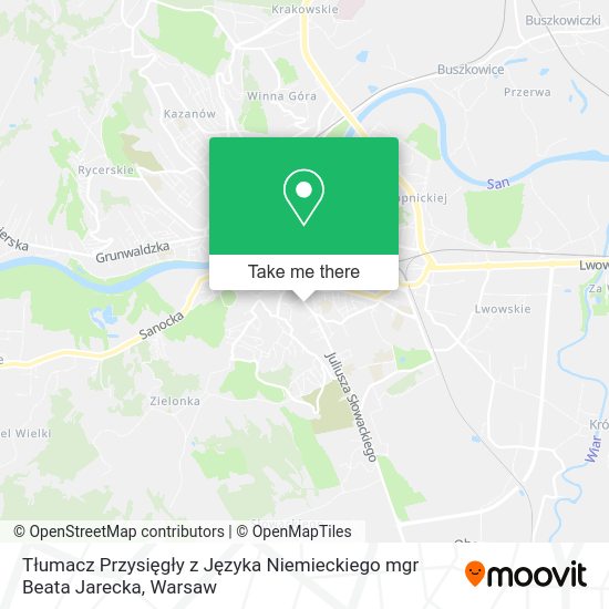 Tłumacz Przysięgły z Języka Niemieckiego mgr Beata Jarecka map