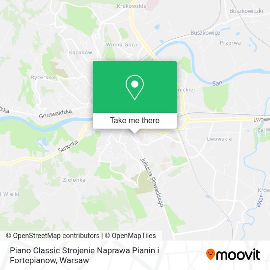 Piano Classic Strojenie Naprawa Pianin i Fortepianow map