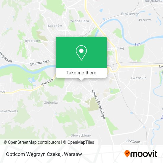 Opticom Węgrzyn Czekaj map